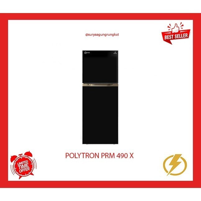 KULKAS POLYTRON 2 PINTU 350 LITER - PRM 490 X