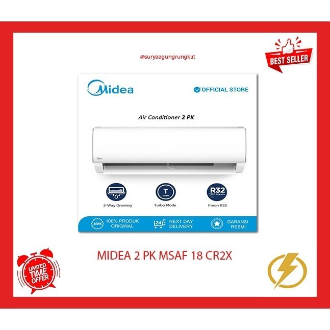 AC MIDEA 2 PK 1.450 WATT - MSAF 18 CR2X