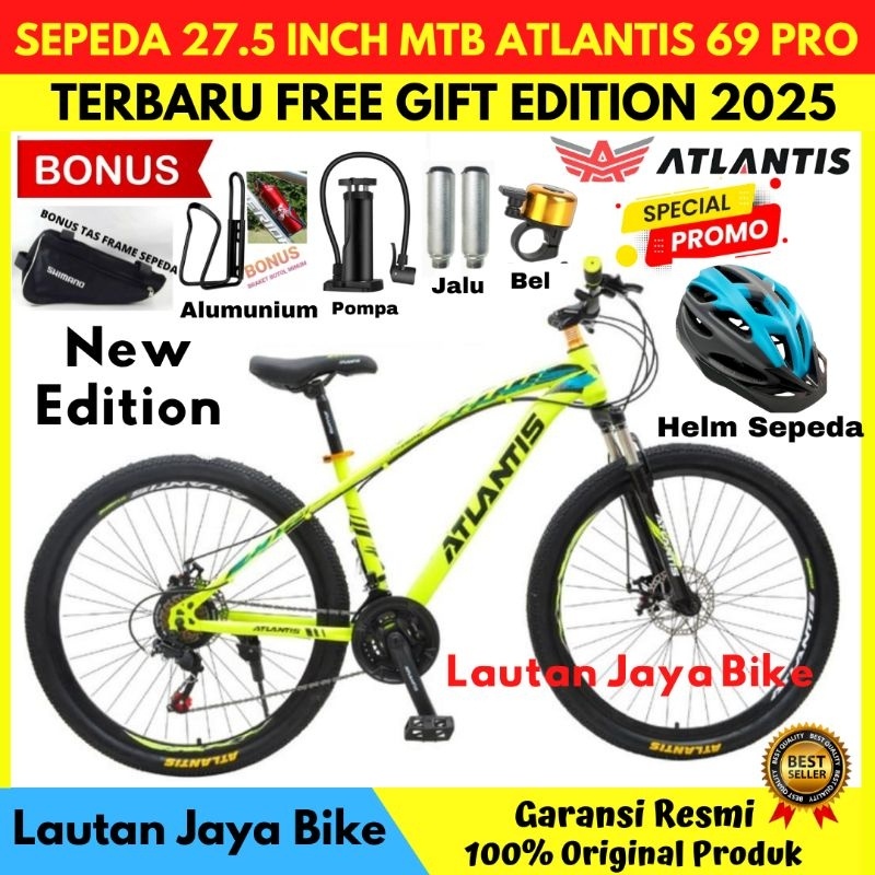 Sepeda Gunung 27.5 MTB ATLANTIS 730 REM CAKRAM NEW