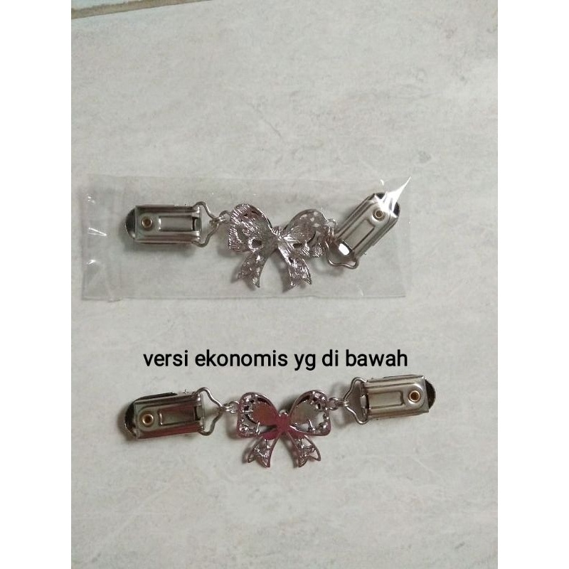 Promo Januari. Jepitan Klip Cardigan Versi Ekonomis Model Pita