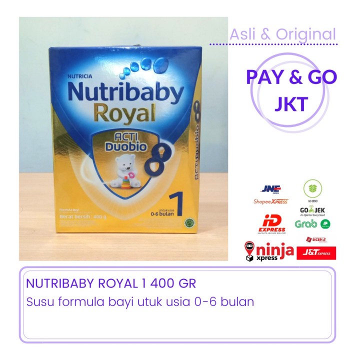 NUTRIBABY ROYAL 1 400 GR SUSU FORMULA BAYI 0-6 BULAN
