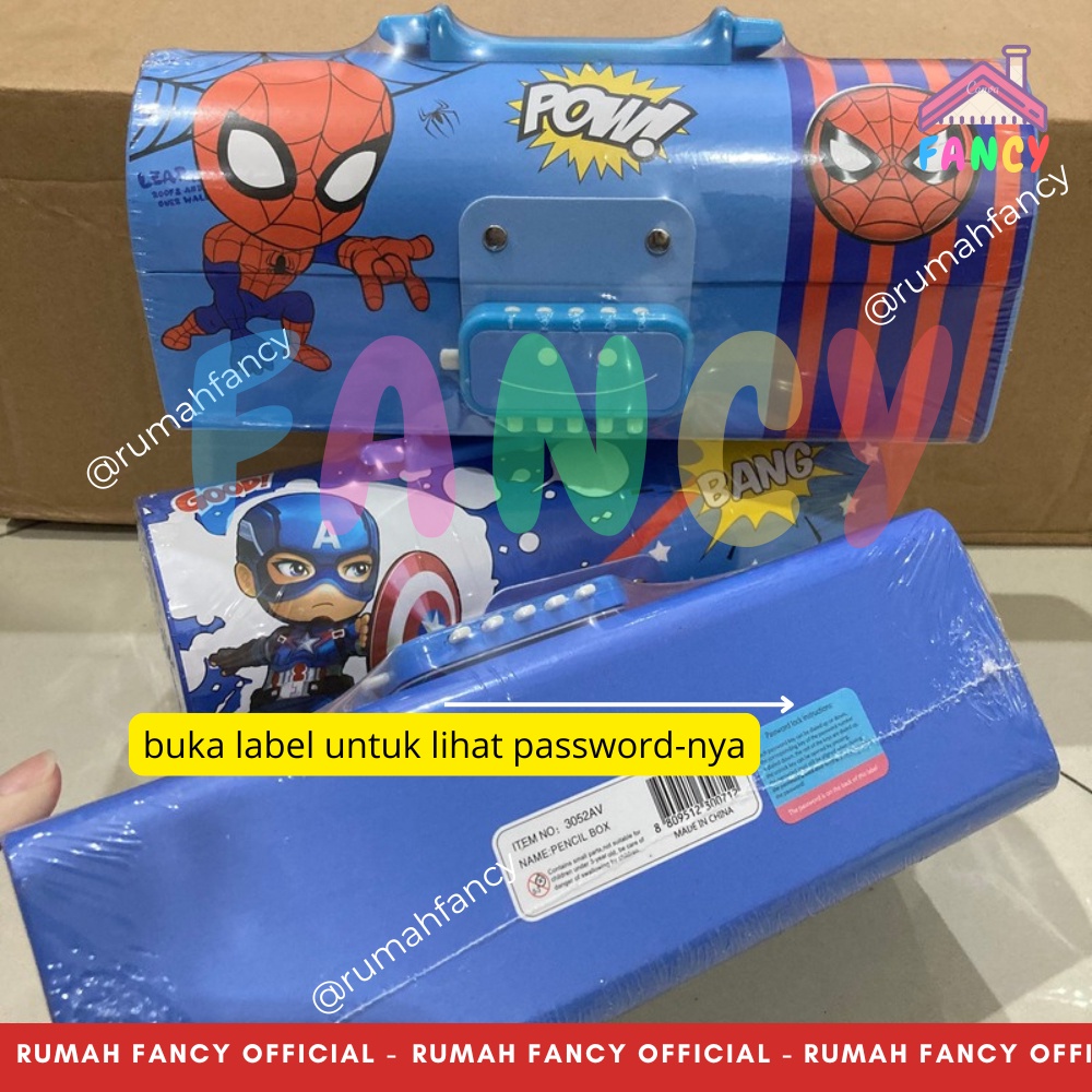 

iK! [FREE DUS + BULEWRAP] Tempat Pensil Dus TEBAL Model Tas Kunci Password D 3051 Motif SNR Melodi