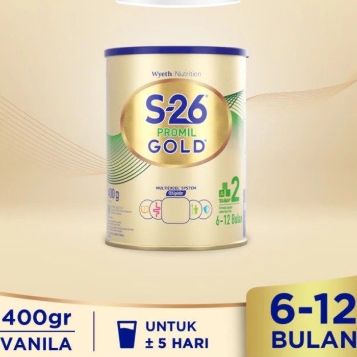 S26 PROMIL GOLD TAHAP 2 400 GR SUSU BUBUK SUSU FORMULA
