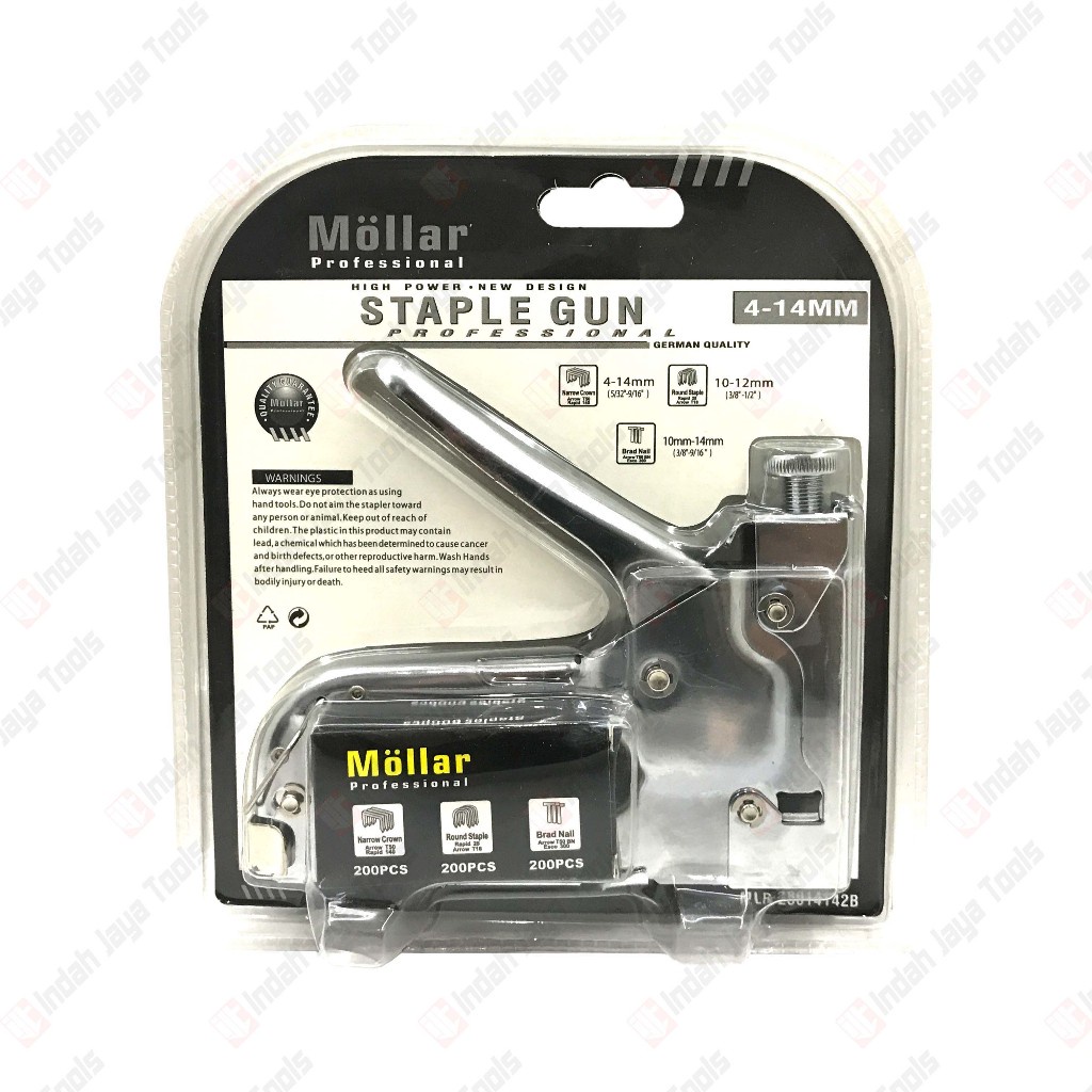 

iK! MOLLAR Staples Gun Tacker 3 in 1 - Stapler Jok Tembak Hekter 3 Way