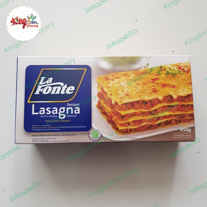 

Ready Lafonte Lasagna 450Gr/Pasta Lasagna