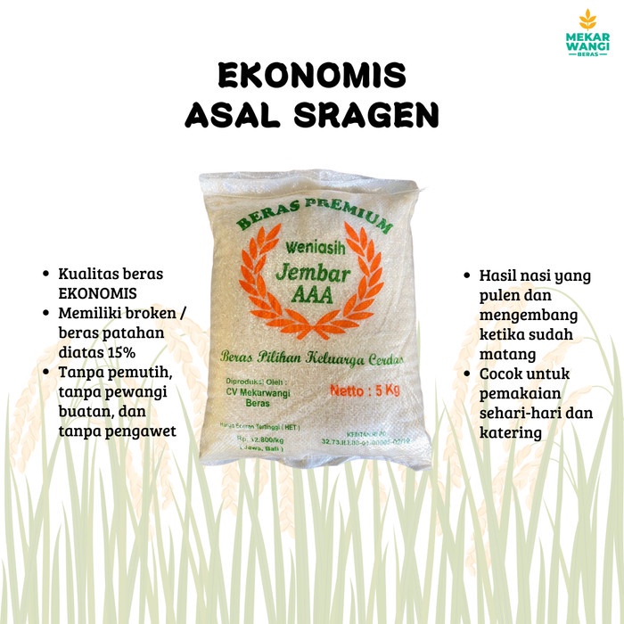 

HJK BERAS EKONOMIS ASAL SRAGEN 5KG