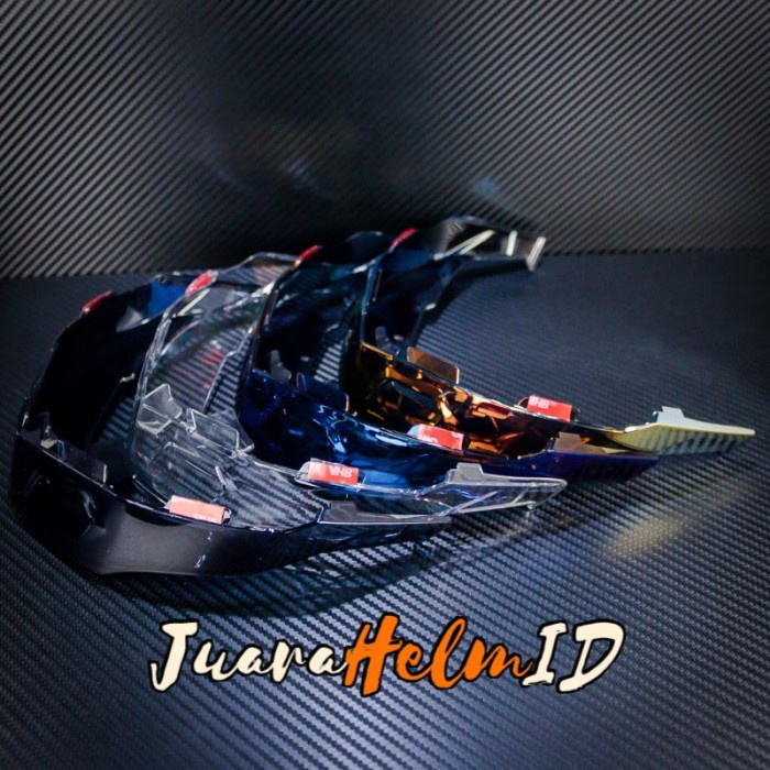 ready stok spoiler 3d helm kyt tt course / rtf polycarbonat / ttcourse original