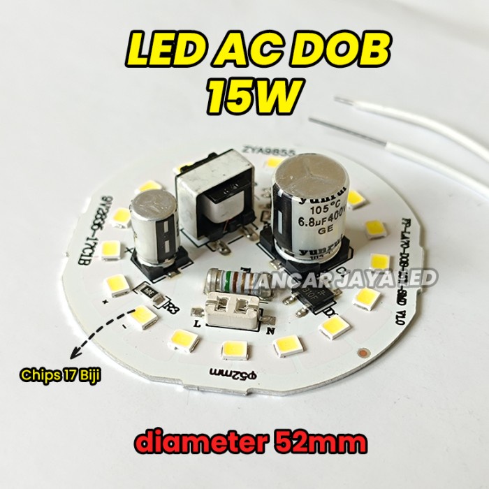 BERKUALITAS PCB LED AC DOB 15W