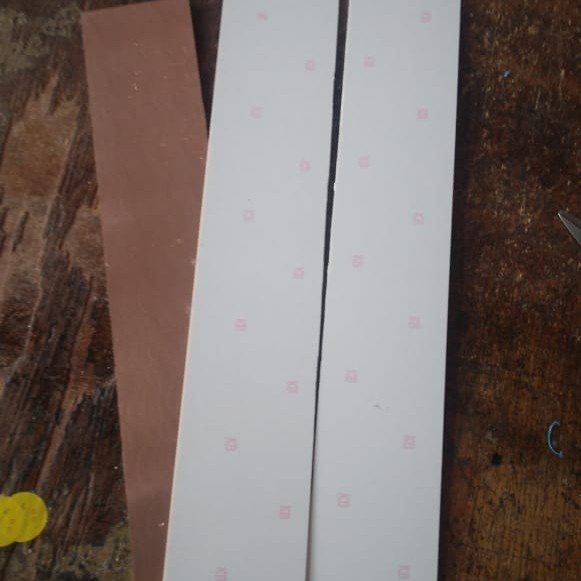 SPECIAL pcb polos cem putih 10cm x20cm bahan semi fiber