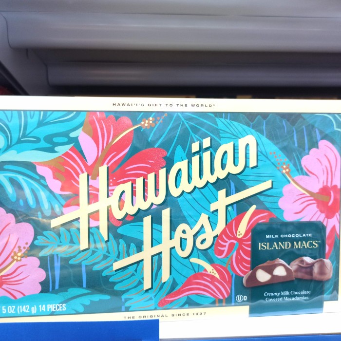 

Promo Hawaiian Host Island Macs Milk Chocolate 14Pieces Ready