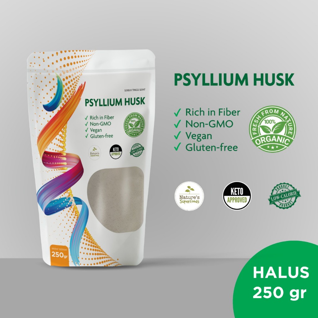 

( PROMO ) Psyllium Husk Powder Minuman Serbuk Serat Alami Untuk Sembelit 250 gram BEST SELLER