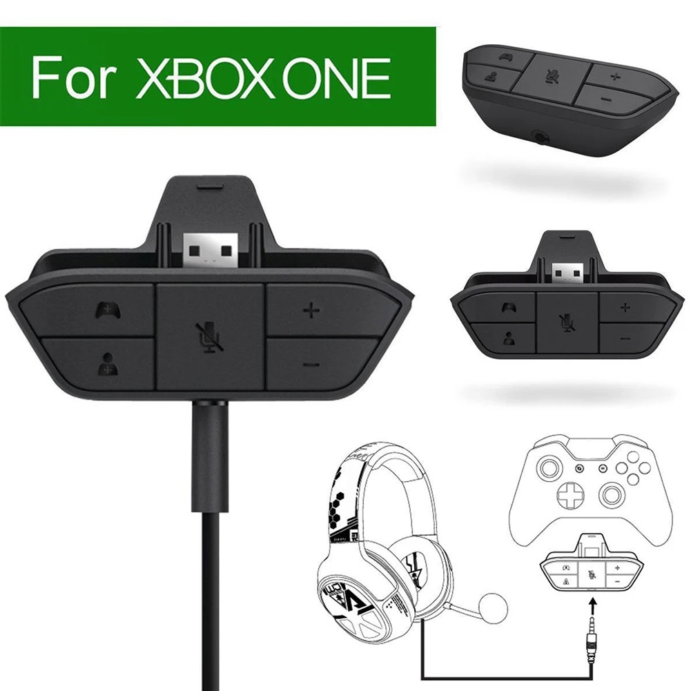 Audio Headphone Adaptor For Xbox One Controller Stereo Headset Adapter Converter 3.5mm Audio Jack Un