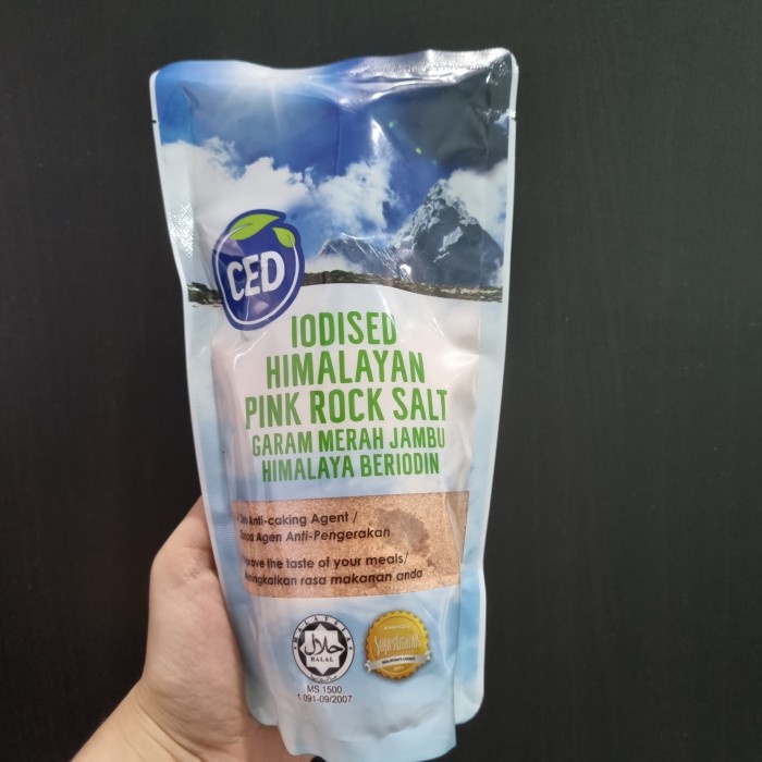 

HJK ced natural himalayan pink rock salt 500 gr garam himalaya