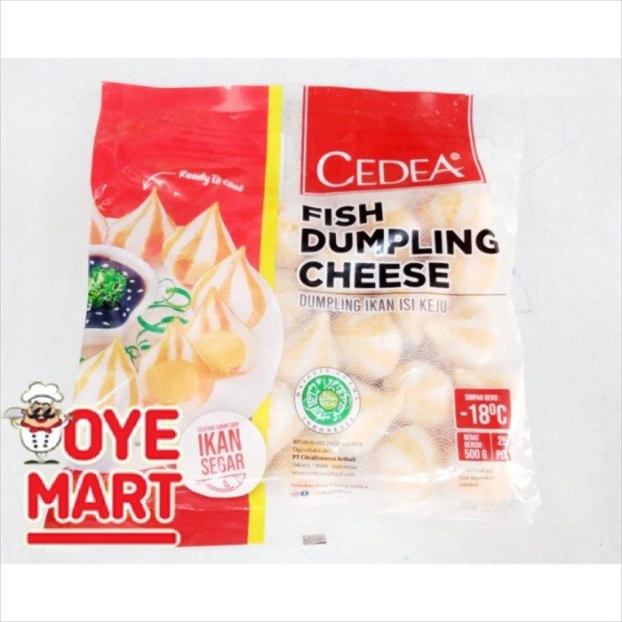 

HJK CEDEA FISH DUMPLING CHEESE 500GR PANGSIT KEJU IKAN