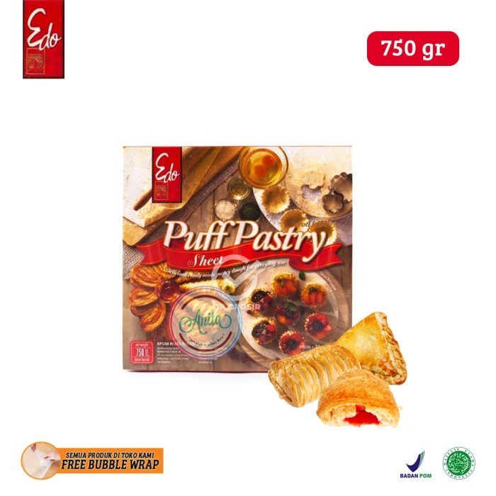 

Edo Puff Pastry Sheet 750 gr [KHUSUS GOSEND & GRABSEND]