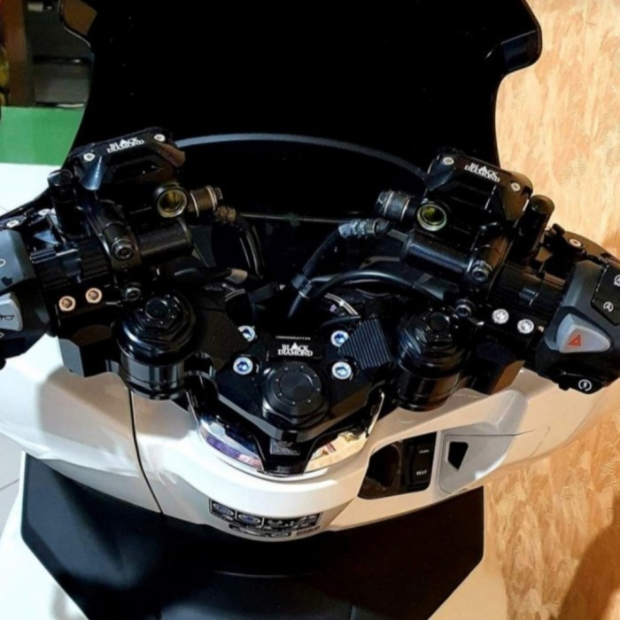 Scarlet - Stang Jepit Pcx 160 / Pcx 150 Adjustable Black Diamond Original