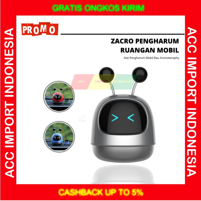 Pengharum Mobil Pewangi Ruangan Karakter Robot Lucu Bonus Pengharum