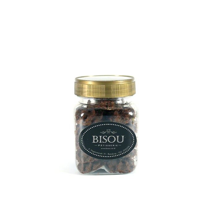 HJK Coklat Kenari Small ( Kue Kering Lebaran - Bisou Premium Cookies )