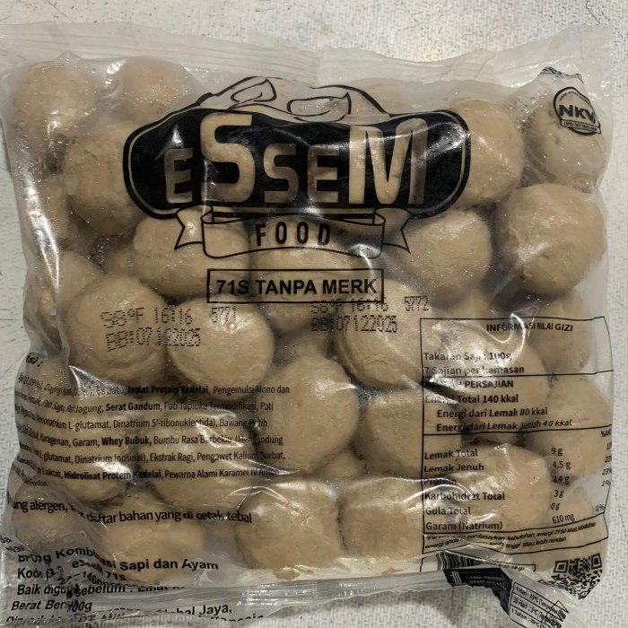 

bakso essem tanpa merek isi 50pcs