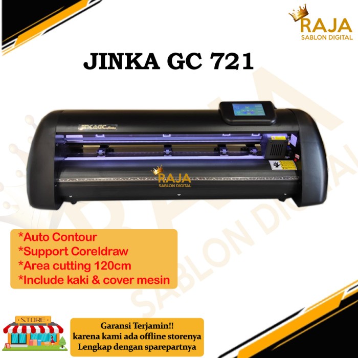 Sale Terbatas Mesin Cutting Sticker Jinka Gc 721 Pro Led Corel Draw Auto Contour Aman