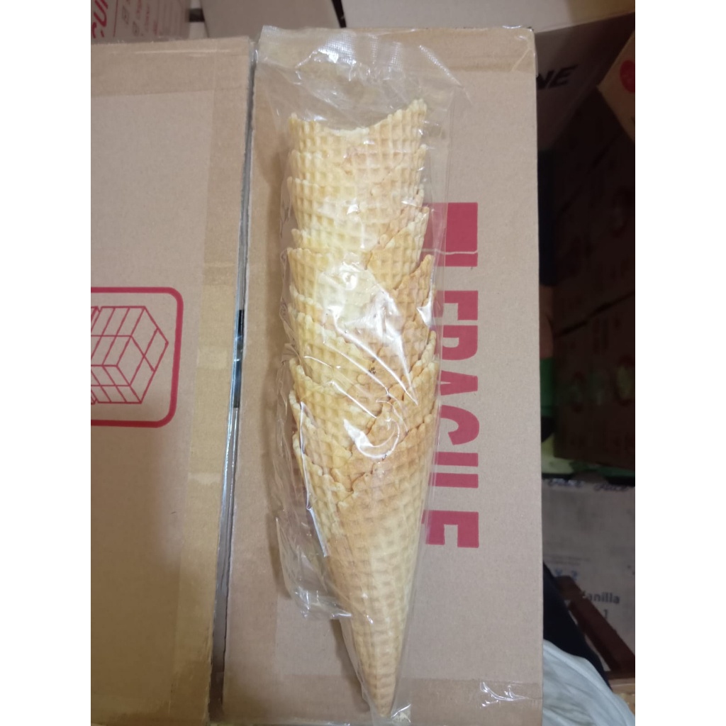 

Cone Waffle Ice Cream Large Ukuran Besar Karton/Dus (Mixue Cone)