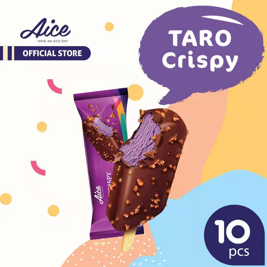

Aice Ice Craem Taro Crispy Es Krim Rasa Taro stick isi 10 pcs es krim