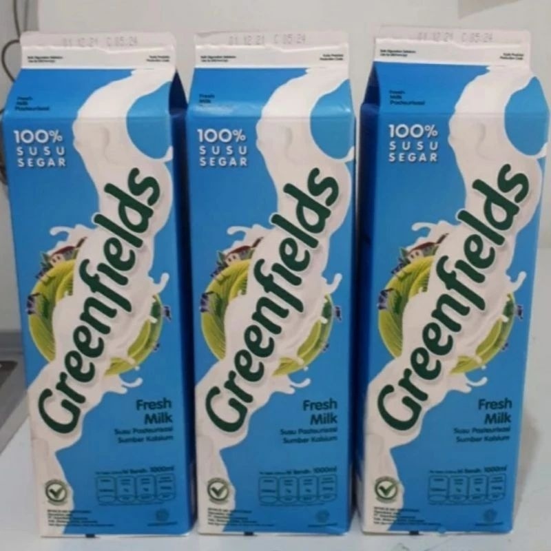 GREENFIELDS Fresh Milk Plain / Susu Segar Greenfields / Susu Pasteurisasi