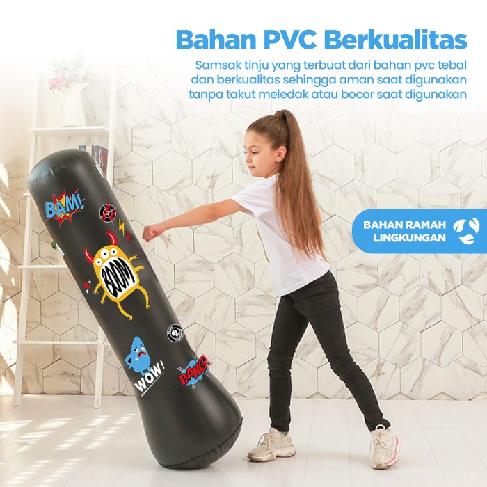 Tergacor XinYue Standing Boxing Ball Samsak Tinju Anak Inflatable Terbaik
