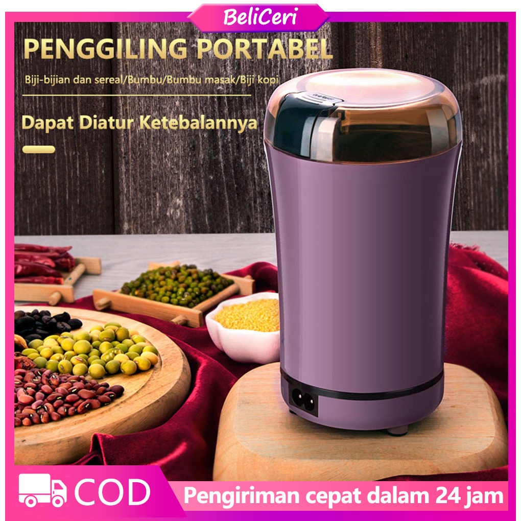 Blender Chopper Bubuk Giling Kopi Cabe Beras Kacang Biji Penggiling Portabel