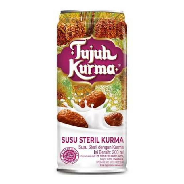 

Susu Steril Tujuh Kurma Kaleng 200ml Isi 12pcs / Karton