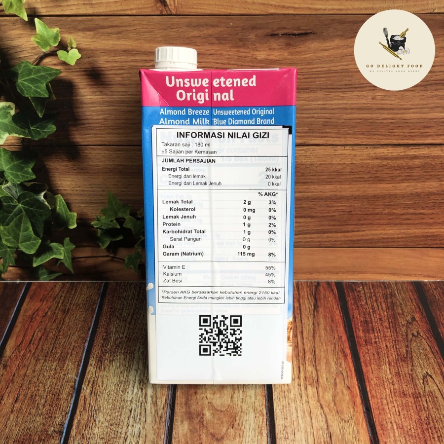

Blue Diamond Almond Milk - Unsweetened 946ML