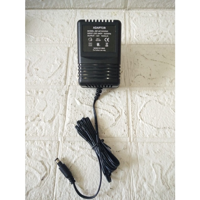 SALE TERBARU ADAPTOR MODEL : ZJF-AC120V100 12V 1000MA READYY