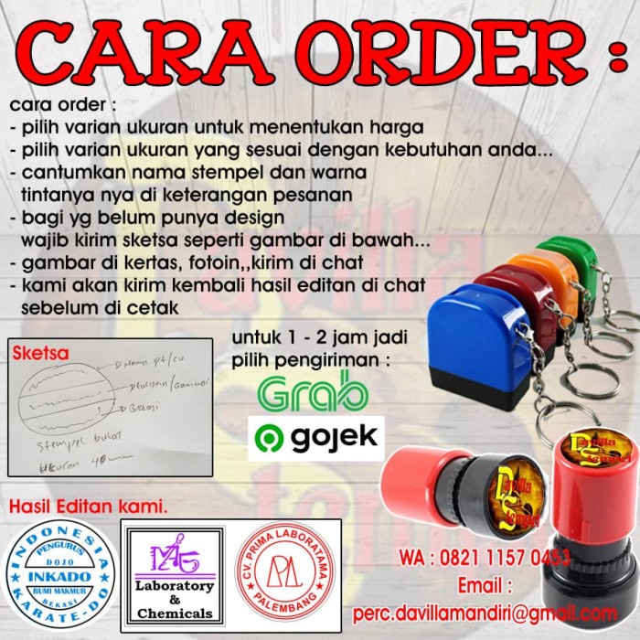 

STEMPEL OTOMATIS 3 WARNA
