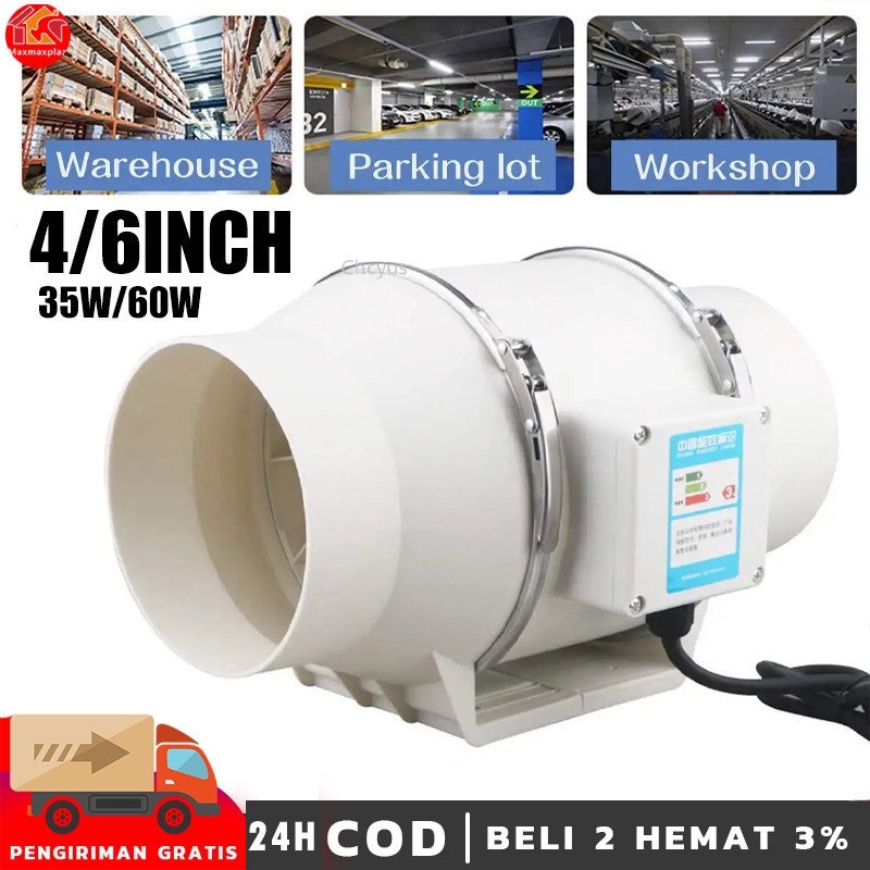 4Inch Blower Exhaust Fan kipas ventilasi multi fungsi duct Blower kipas cookerhood dapur penghisap