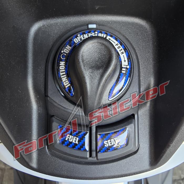 TERBAIK EMBLEM KUNCI NMAX KEYLESS SEAT FUEL STICKER PANEL KONTAK NMAX NEO TURBO KEYLESS