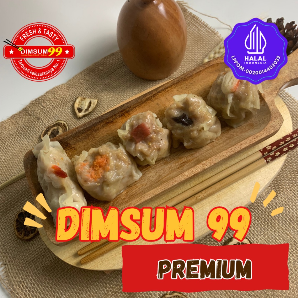 

BEST SELLER Dimsum Premium Halal Mix Toping isi 25 pcs GRATIS Saus Merah & Lada Hitam kemasan