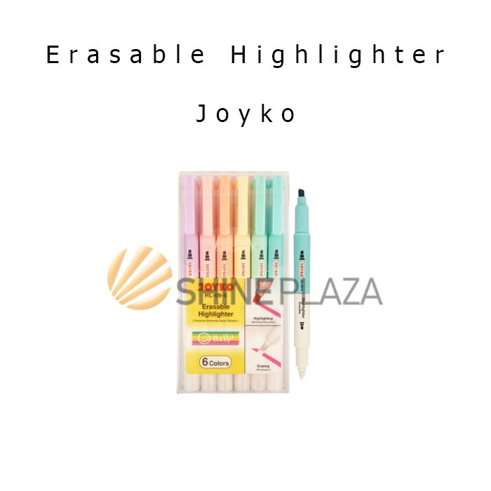 

ATKJaya- Erasable Highlighter Pastel Set - Penanda Dapat Dihapus Joyko HL-69-6