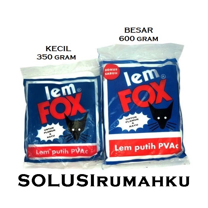 ATKJaya- Lem Putih Lem Fox Besar 600 Gram Lem PVAC Lem Kertas Lem Kayu