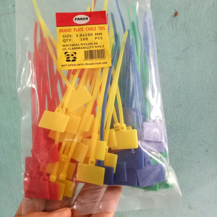 

ATKJaya- Kabel ties label nylon marker 4 warna label tie maker