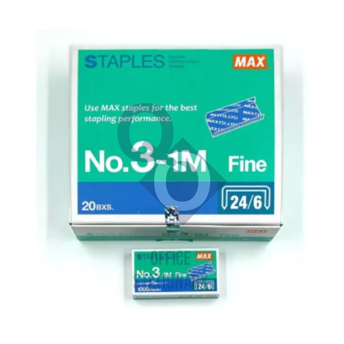 

ATKJaya- Isi Staples Max Besar No 3-1M / Refill Stapler No 3 / 24/6 1 Pcs