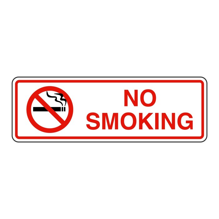 

ATKJaya- RAMBU PLANG NO SMOKING DILARANG MEROKOK 30CM X 10CM ACRYLIC