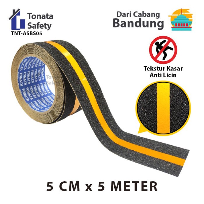 

ATKJaya- Anti Slip Tape / Lakban Anti Licin Hitam Scotlight 5cm x 5 Meter
