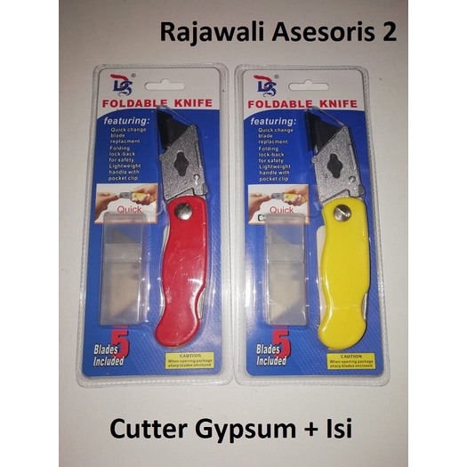 

ATKJaya- Cutter Gypsum / Foldable Knife Cutter / Pisau Potong GRC Triplek MDF