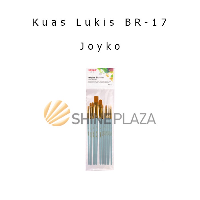 

ATKJaya- Brush Set Kuas Cat Air Cat Minyak Lukis Acrylic Joyko BR-17