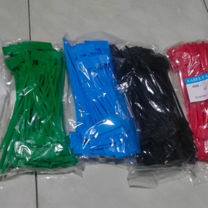 

ATKJaya- Label kabel ties Marker name tag cable ties 4 x 150mm 100 pcs warna