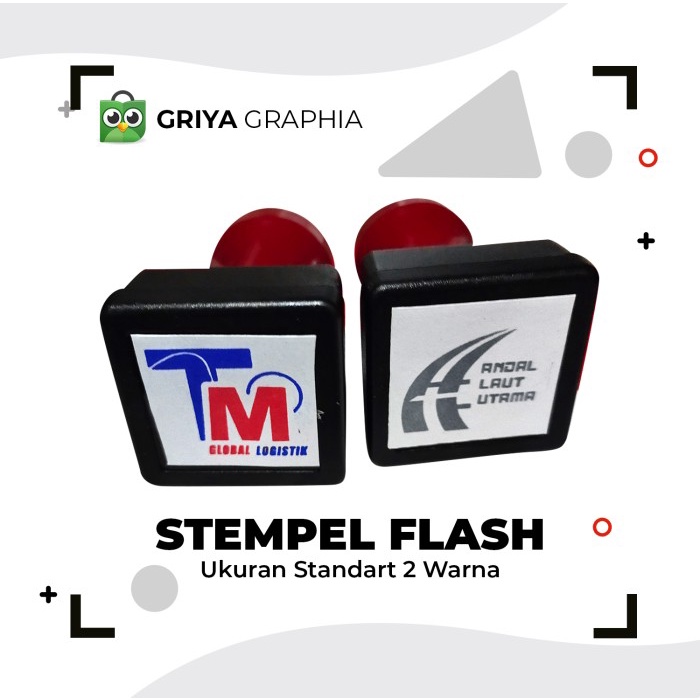 

ATKJaya- Stempel Flash Otomartis l Ukuran Standart 1 warna l Free Design