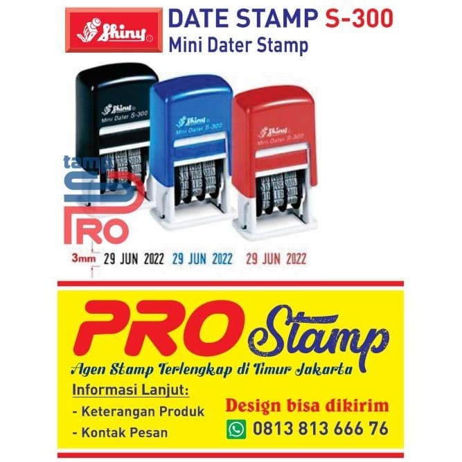 

ATKJaya- Stempel Shiny S-300 (Mini Dater)