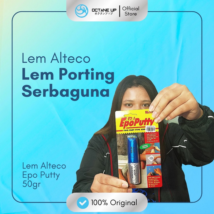 

ATKJaya- LEM ALTECO EPO PUTTY 50 GRAM/LEM SERBAGUNA OCTANE UP PERAWATAN MOTOR