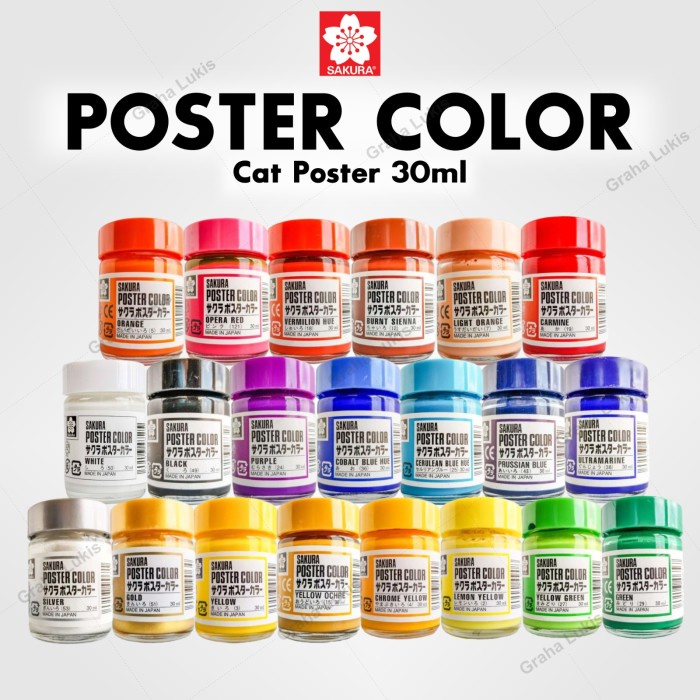

ATKJaya- Cat Poster - SAKURA POSTER COLOURS 30ML