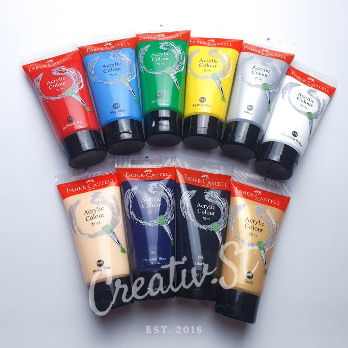 

ATKJaya- Cat Acrylic Faber Castell Colour 75 Ml